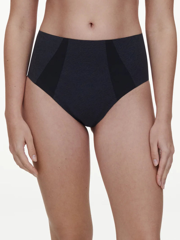 Chantelle - Pure Lace High-Waisted Support Full Brief Black