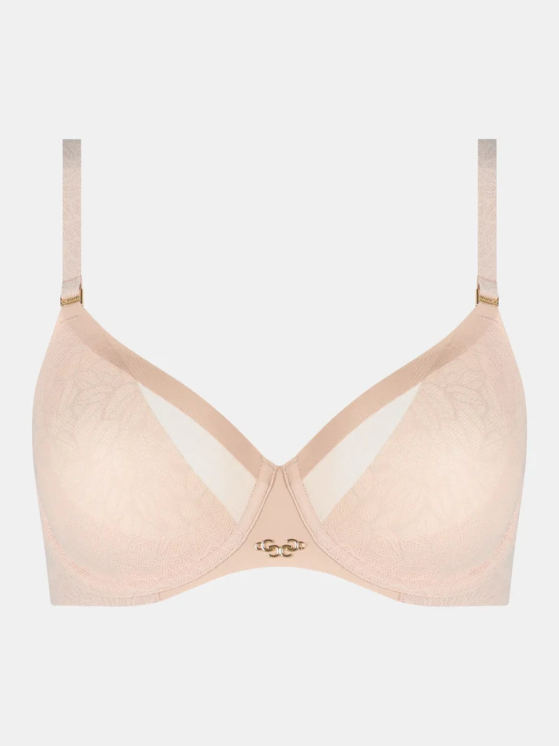 Chantelle - Pure Lace Covering Molded Bra Golden Beige