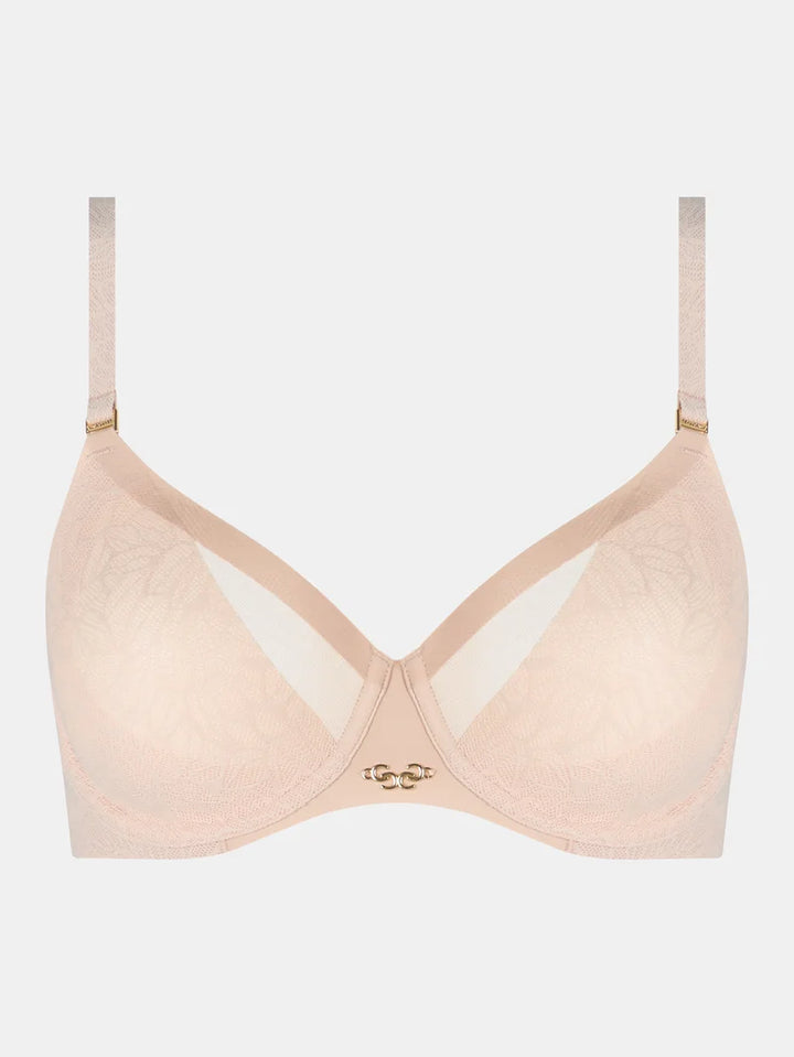 Chantelle - Pure Lace Covering Molded Bra Golden Beige
