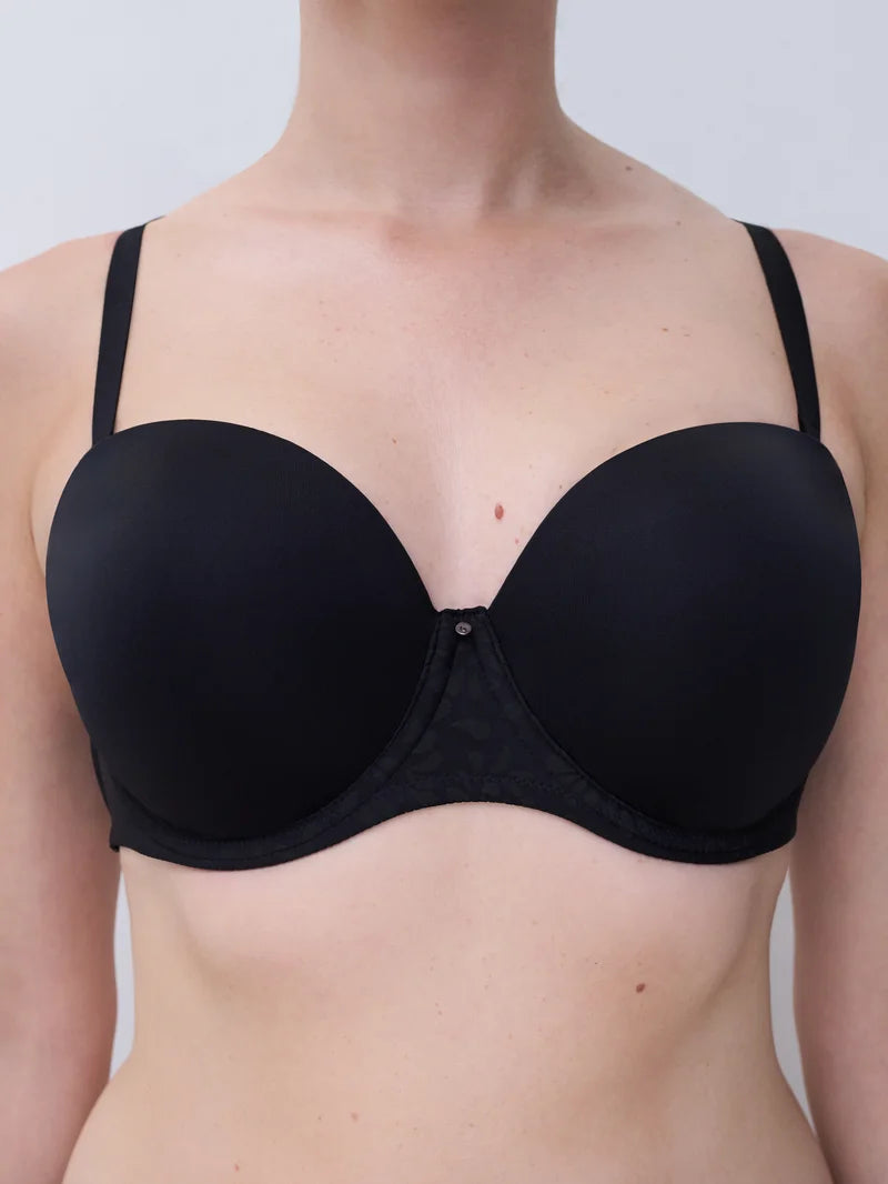 Chantelle - Comfort Chic Bandeau T-Shirt Bra Black