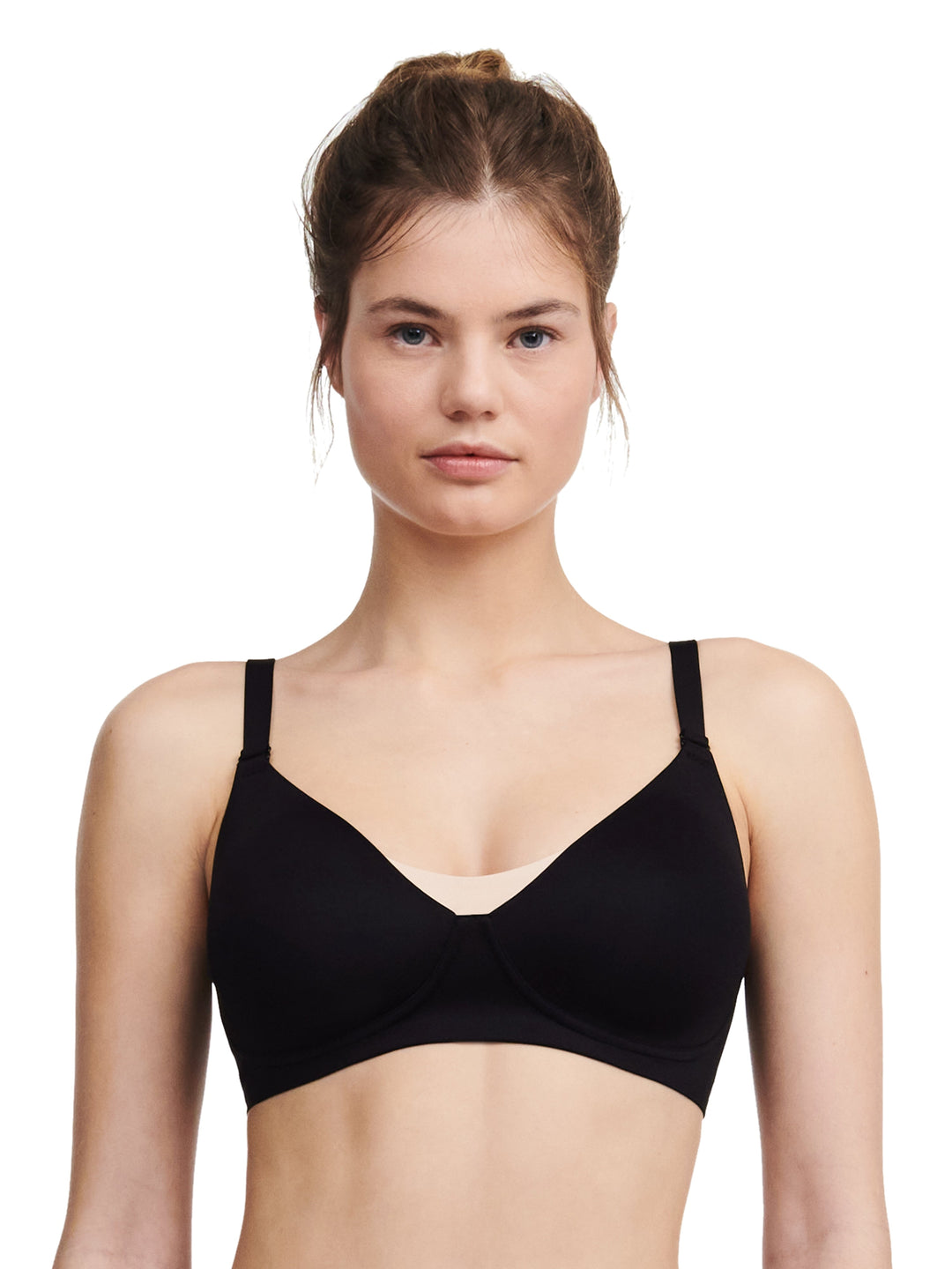 Chantelle Pure Maternity Nursing Bra (Wirefree) - Black Nursing Bra Chantelle