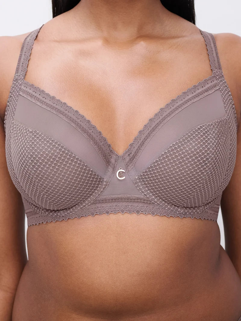 Chantelle - Romance Covering Underwired Bra Mink