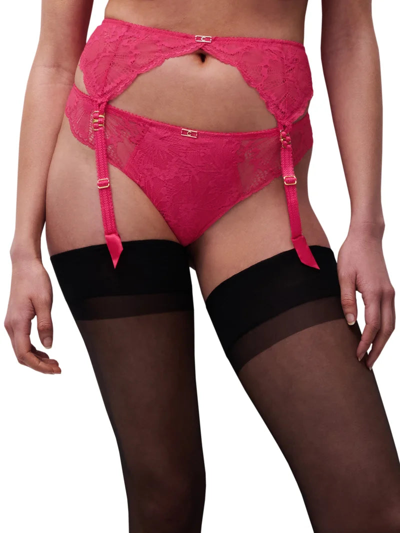 chantelle garter belt Chantelle - Muse Suspender Belt Lipstick Pink