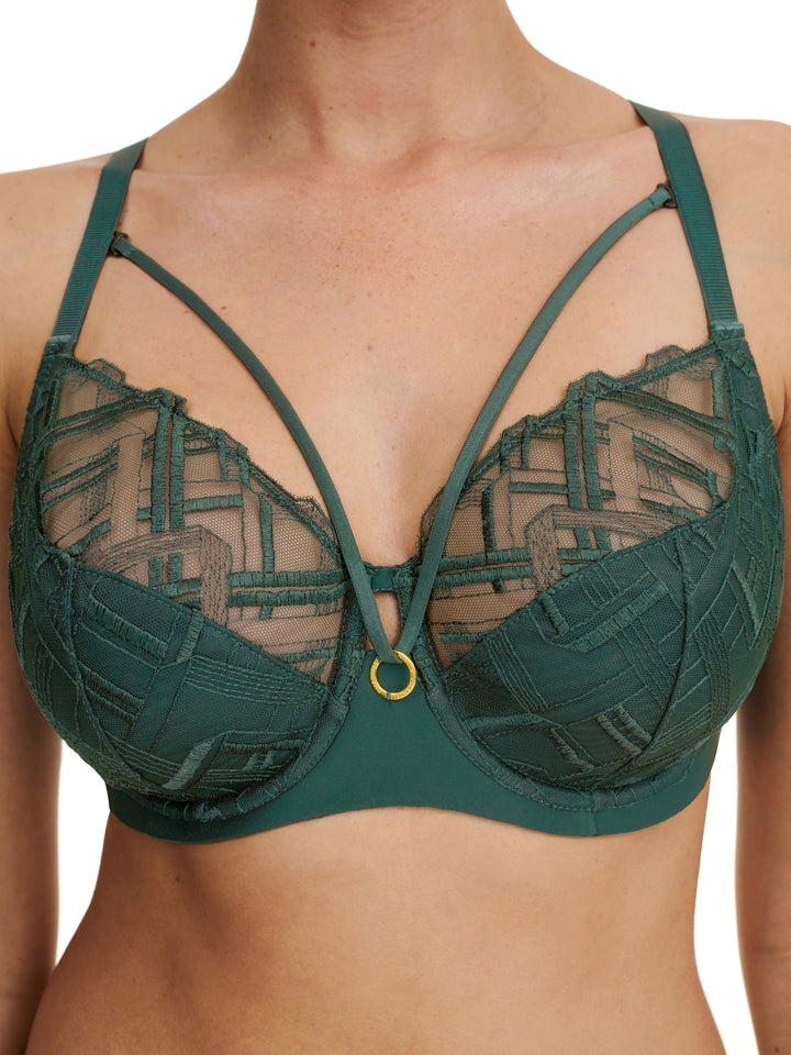 Chantelle - Graphic Support Very Covering Underwired Bra Empire Green