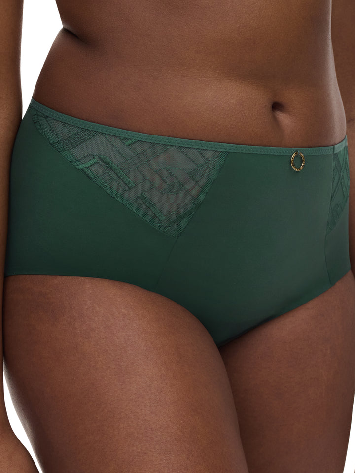 Chantelle - Graphic Support High Waisted Support Full Brief Empire Green