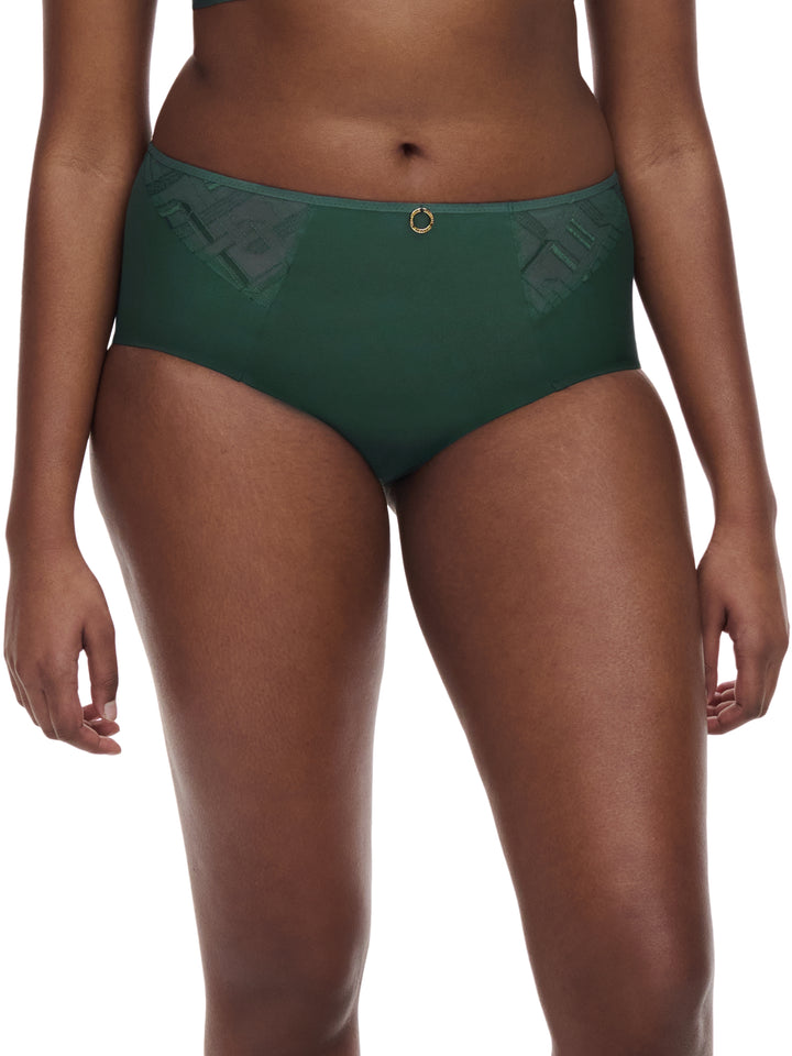 Chantelle - Graphic Support High Waisted Support Full Brief Empire Green