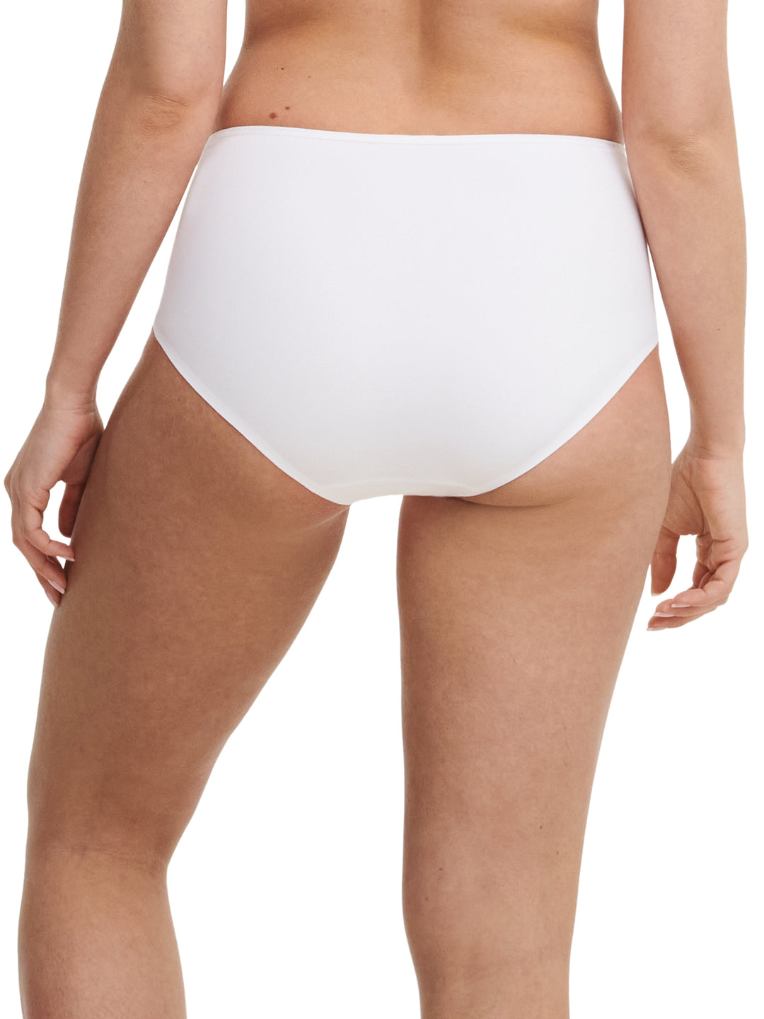 Chantelle - Graphic Support High Waisted Support Full Brief White Full Brief Chantelle