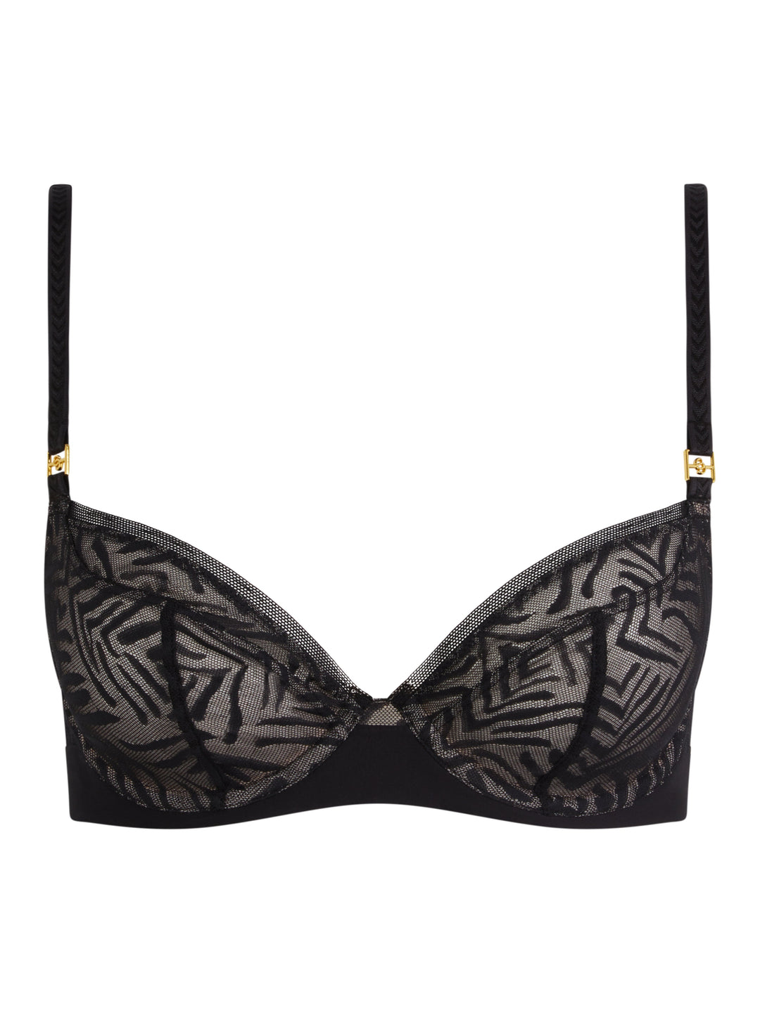 Chantelle - Graphic Allure Covering Underwired Black Full Cup Bra Chantelle