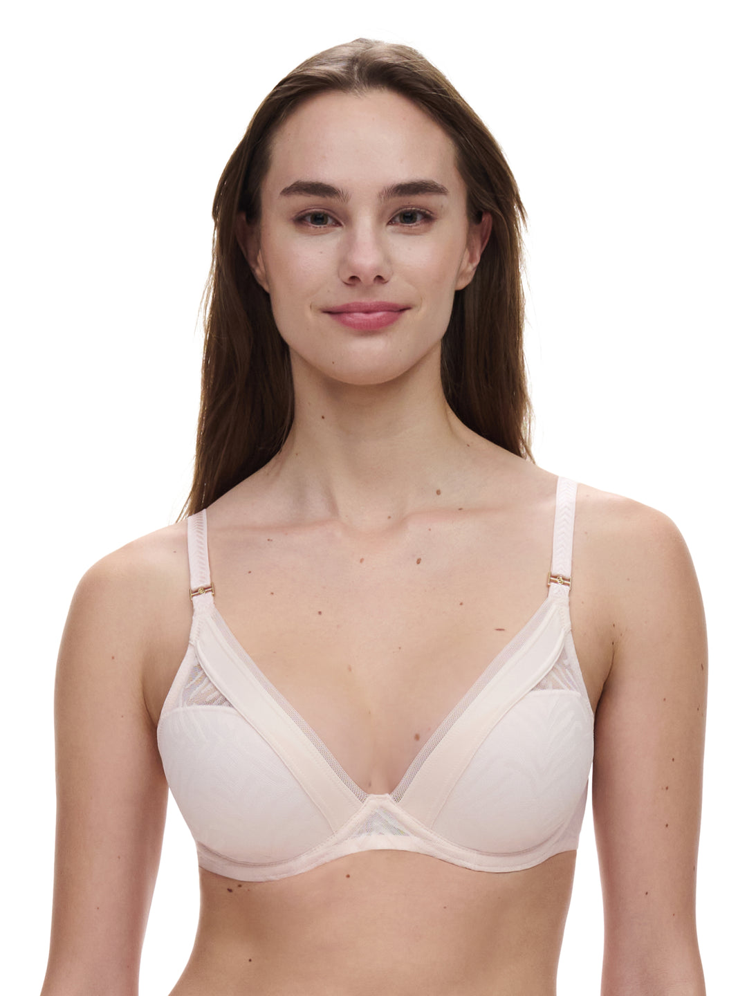 Chantelle - Graphic Allure Plunge T-Shirt Bra Rose Pearl