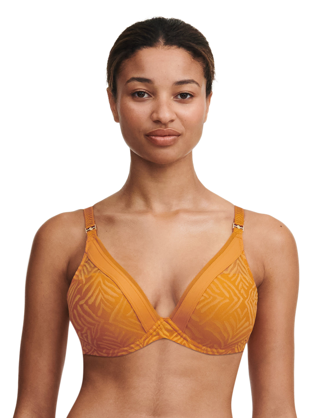 Chantelle - Graphic Allure Plunge T-Shirt Bra Ocre