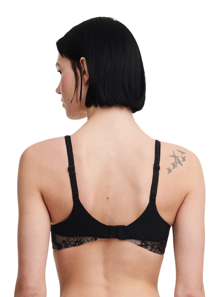 Chantelle - Orchids Covering Underwired Bra Black Full Cup Bra Chantelle