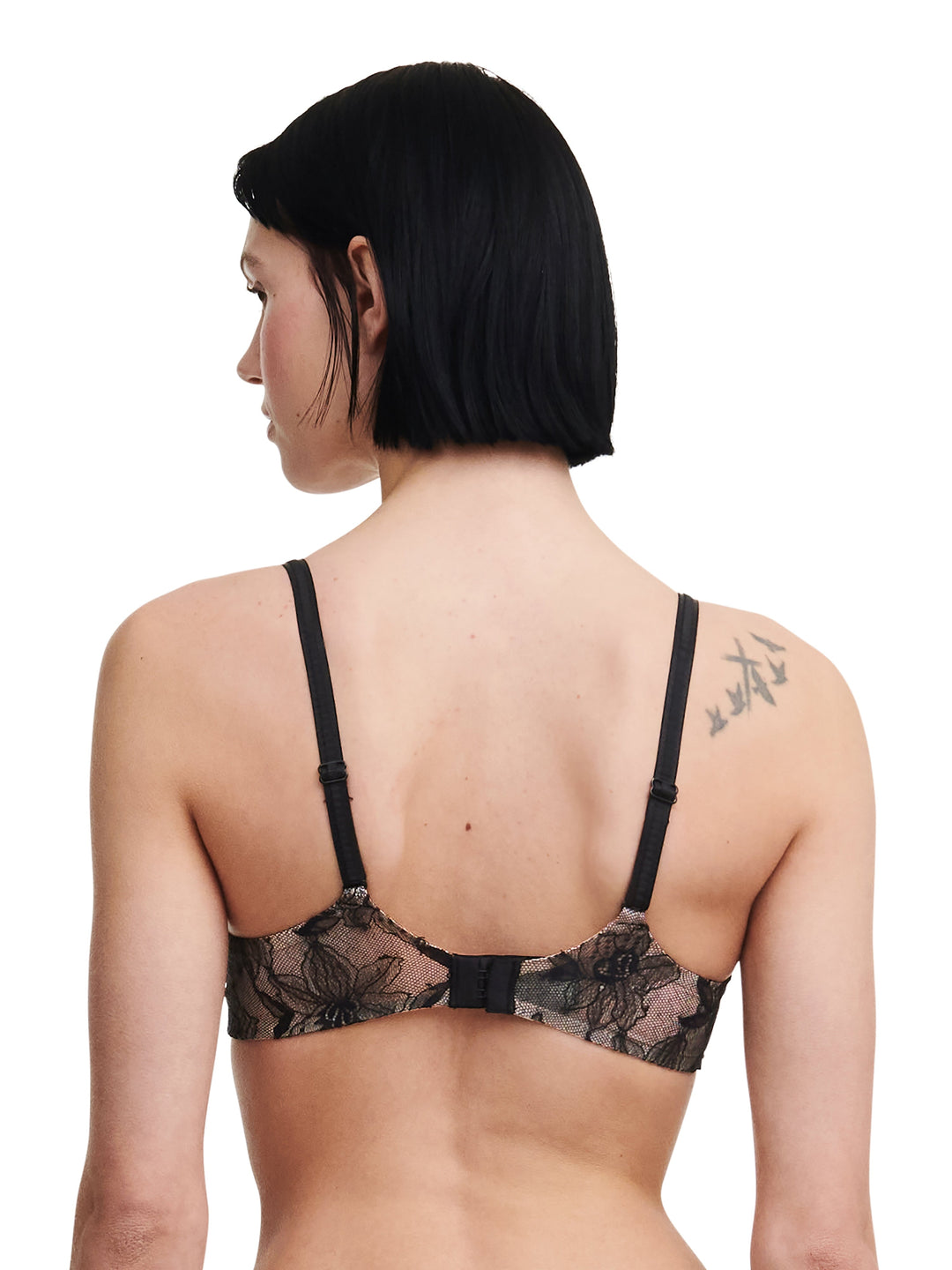Chantelle - Orchids Push Up Bra Black Push Up Bra Chantelle
