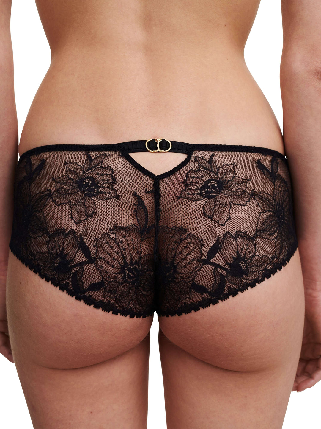 Chantelle - Orchids Shorty Black Shorty Chantelle