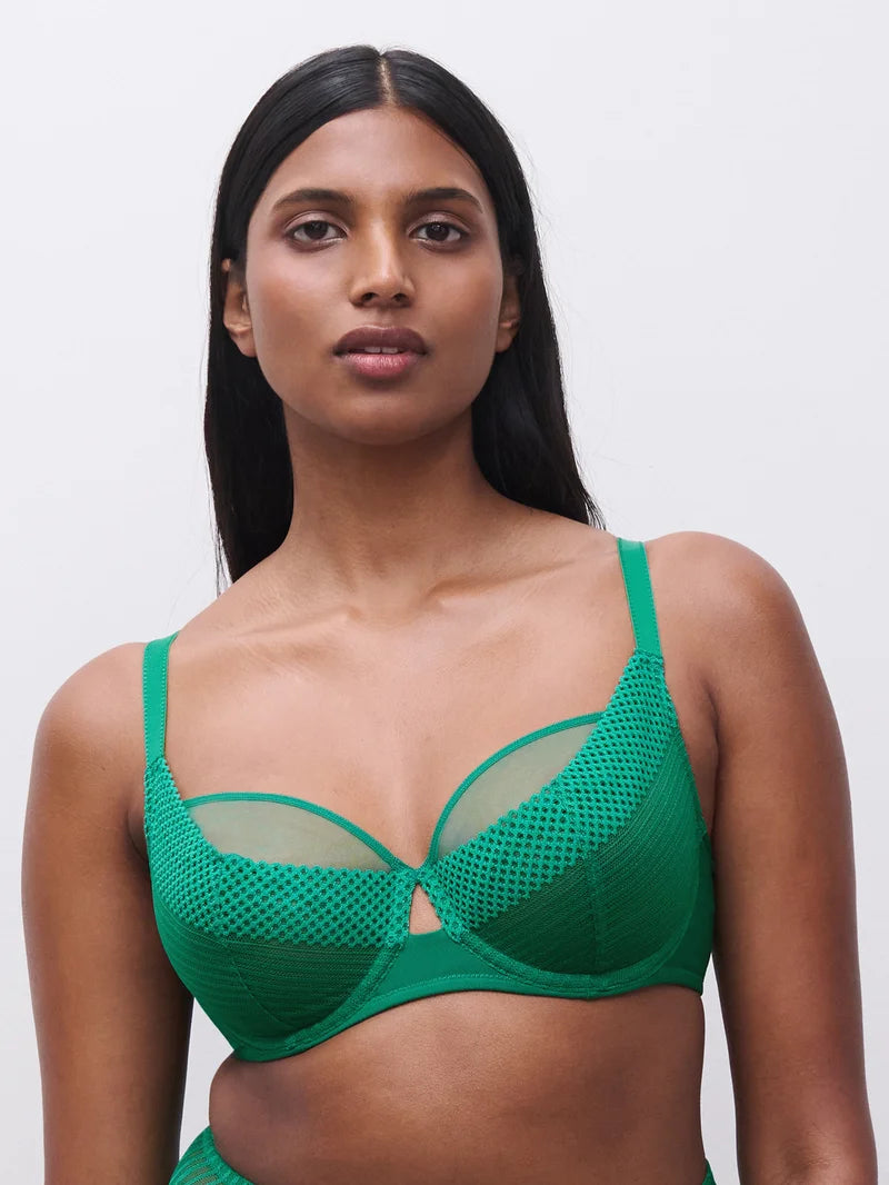 Chantelle - Play Covering Underwired Bra Racing Green