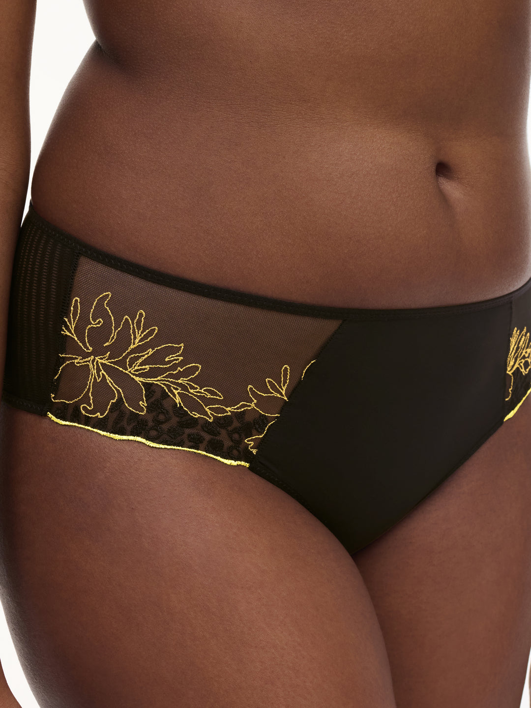 Chantelle - Spice Revealing Shorty Black / Yellow