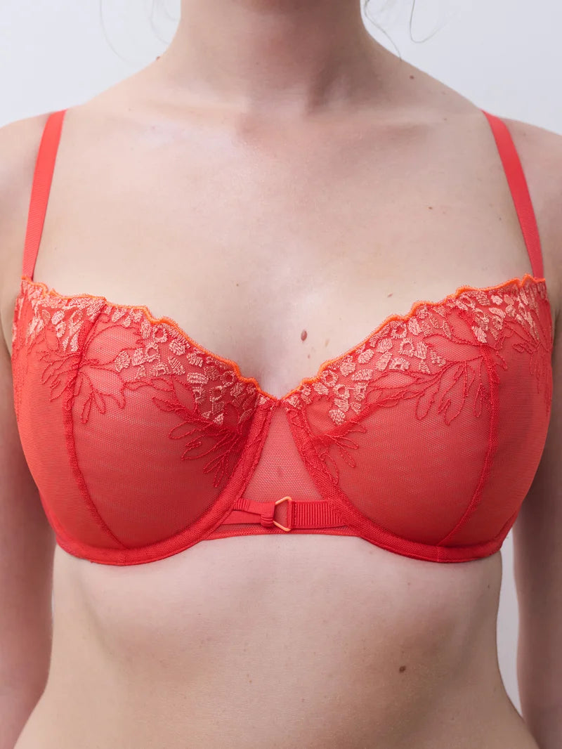 Chantelle - Spice Half-Cup Bra Red Cocktail Multico