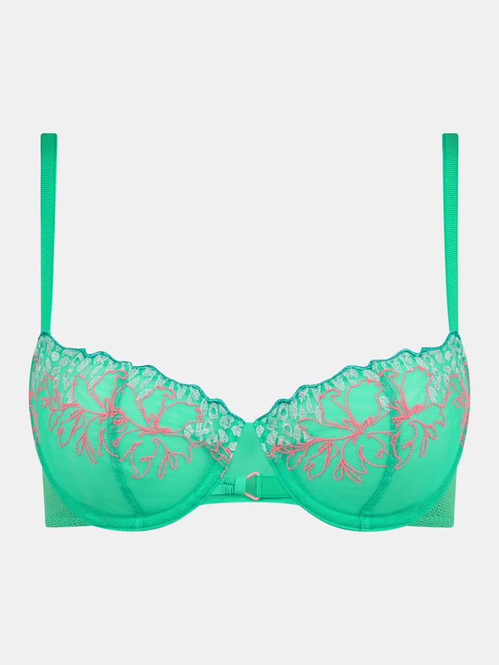 Chantelle - Spice Half-Cup Bra Aqua Fluo