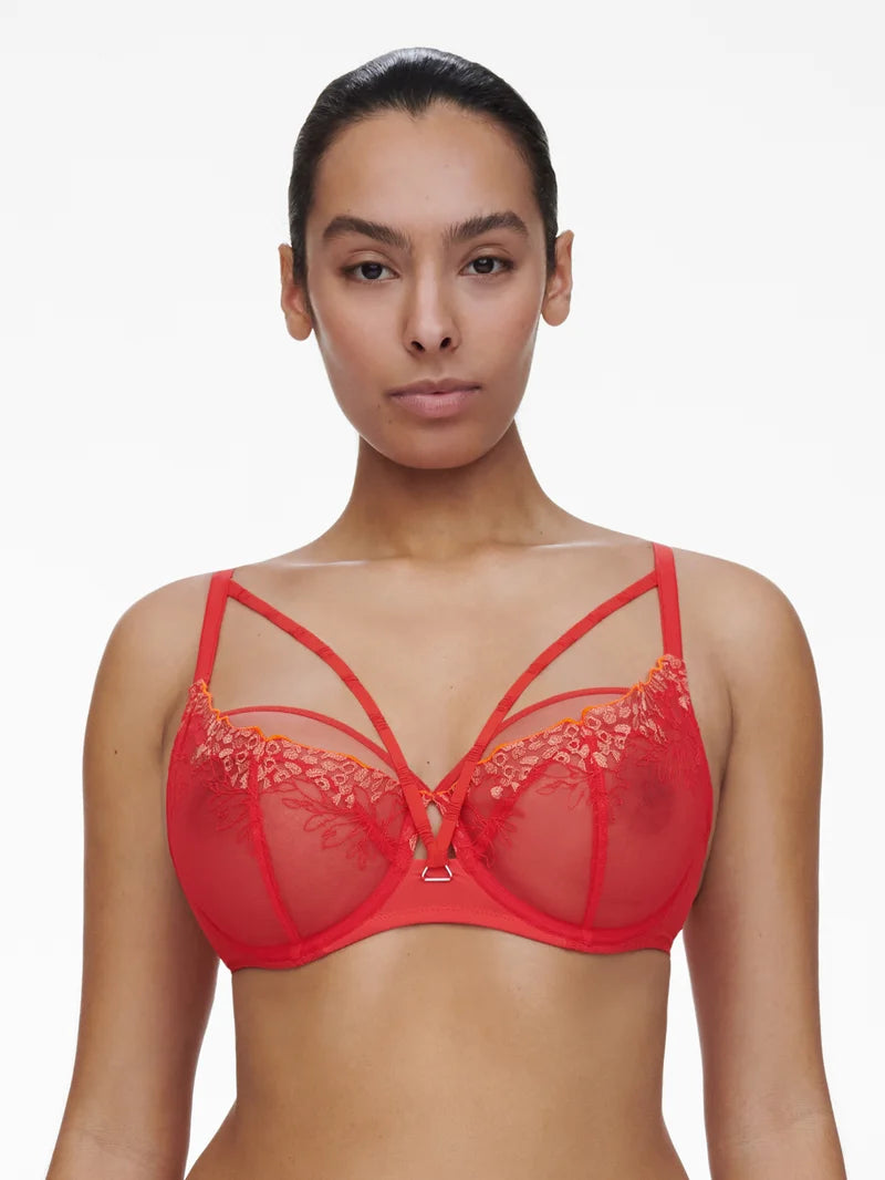 Chantelle - Spice Very Covering Underwired Bra Red Cocktail Multico