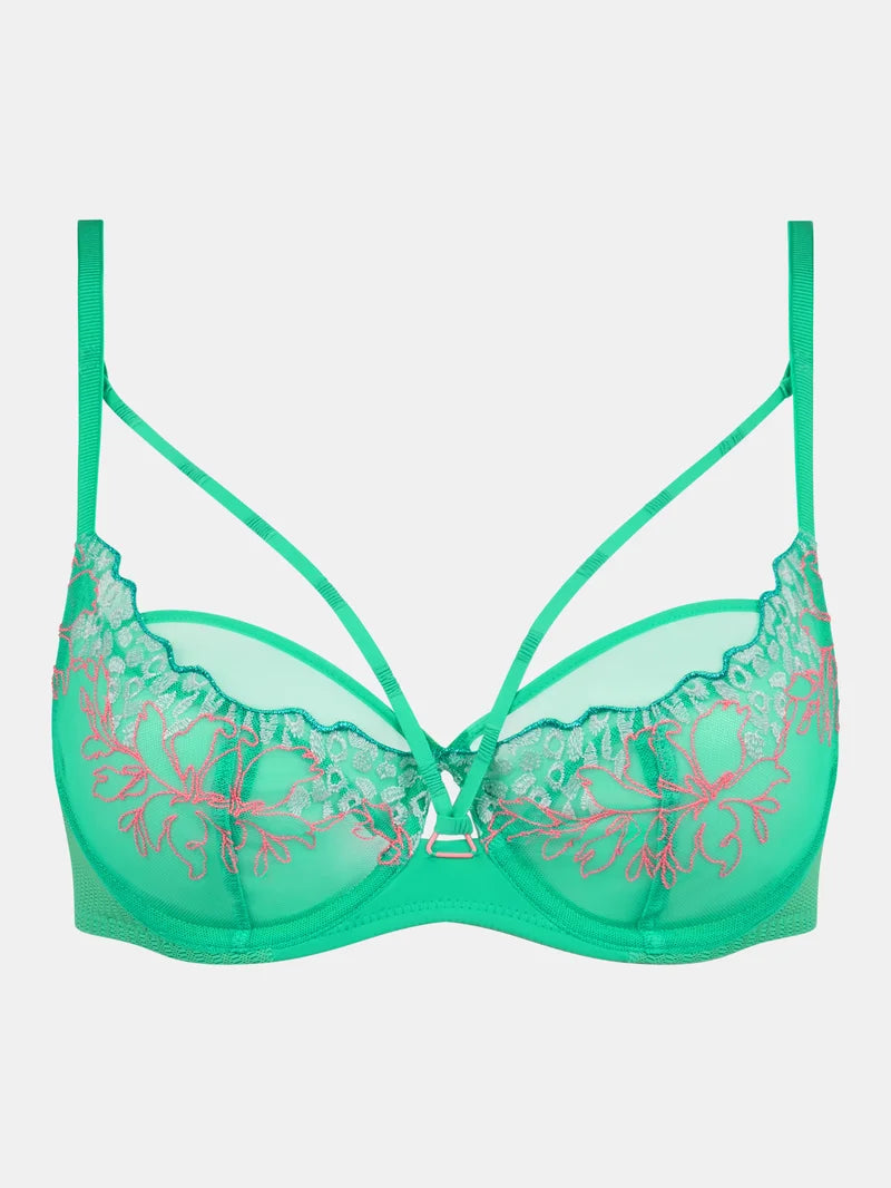 Chantelle - Spice Very Covering Underwired Bra Aqua Fluo
