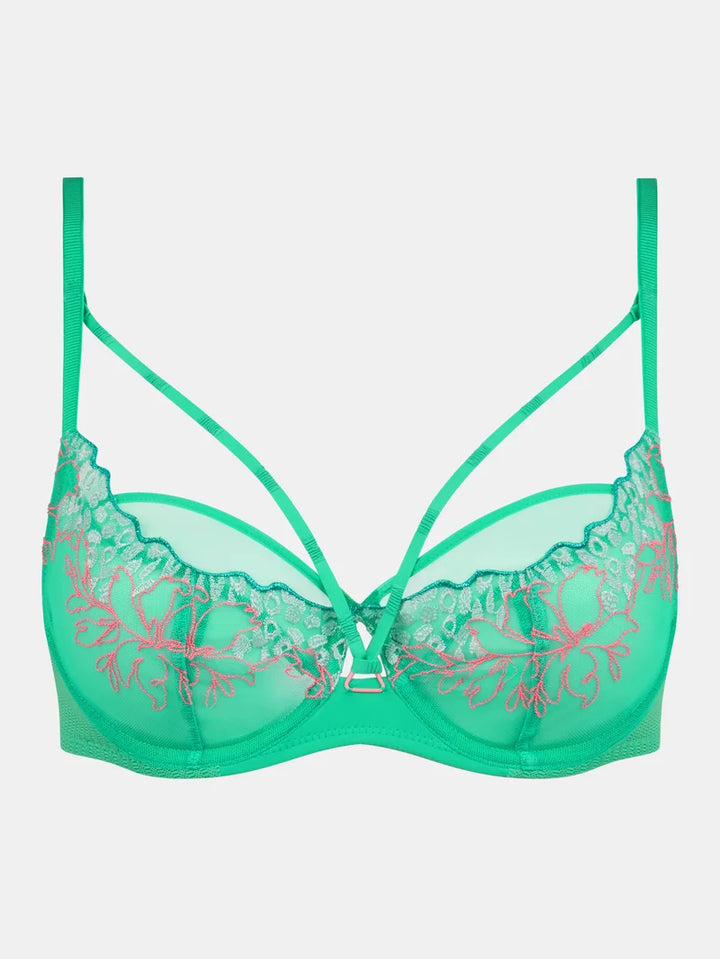 Chantelle - Spice Very Covering Underwired Bra Aqua Fluo