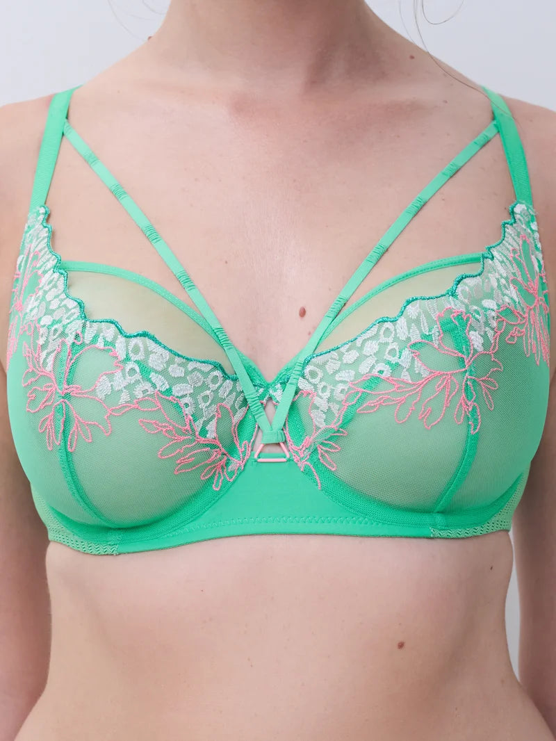 Chantelle - Spice Very Covering Underwired Bra Aqua Fluo