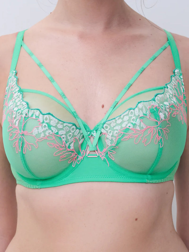 Chantelle - Spice Very Covering Underwired Bra Aqua Fluo