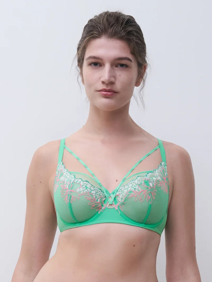 Chantelle - Spice Very Covering Underwired Bra Aqua Fluo