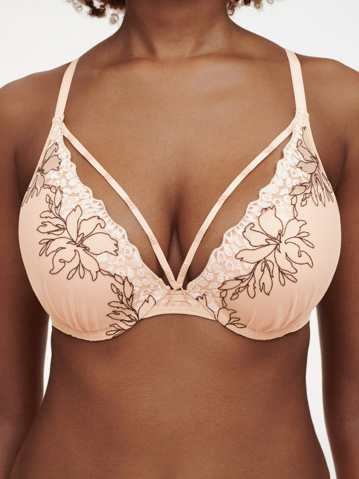 Chantelle - Spice Push Up Bra Clay Nude / Black