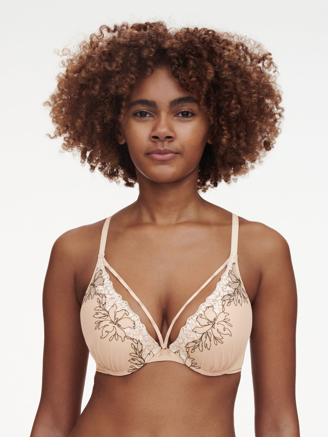 Chantelle - Spice Push Up Bra Clay Nude / Black