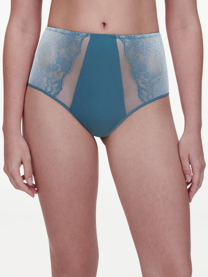 Chantelle - Crush High-Waisted Full Brief Blue Petrol Gradient