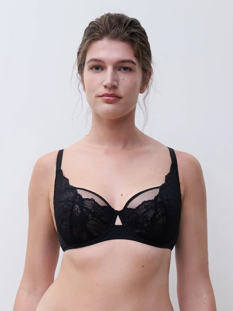 Chantelle - Crush Half-Cup Support Bra Black