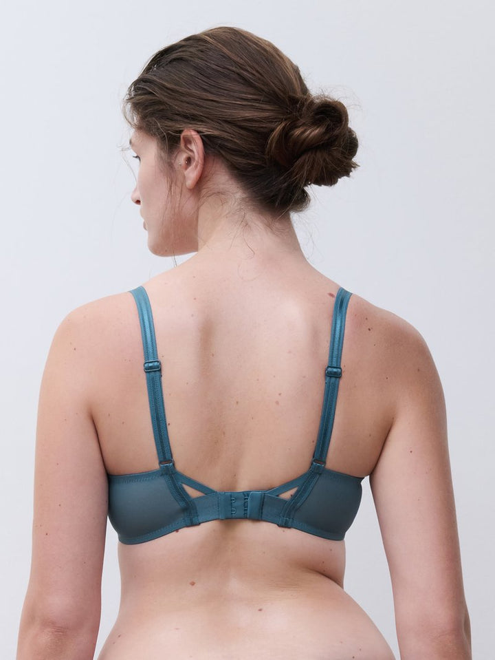 Chantelle - Crush Half-Cup Support Bra Blue Petrol Gradient