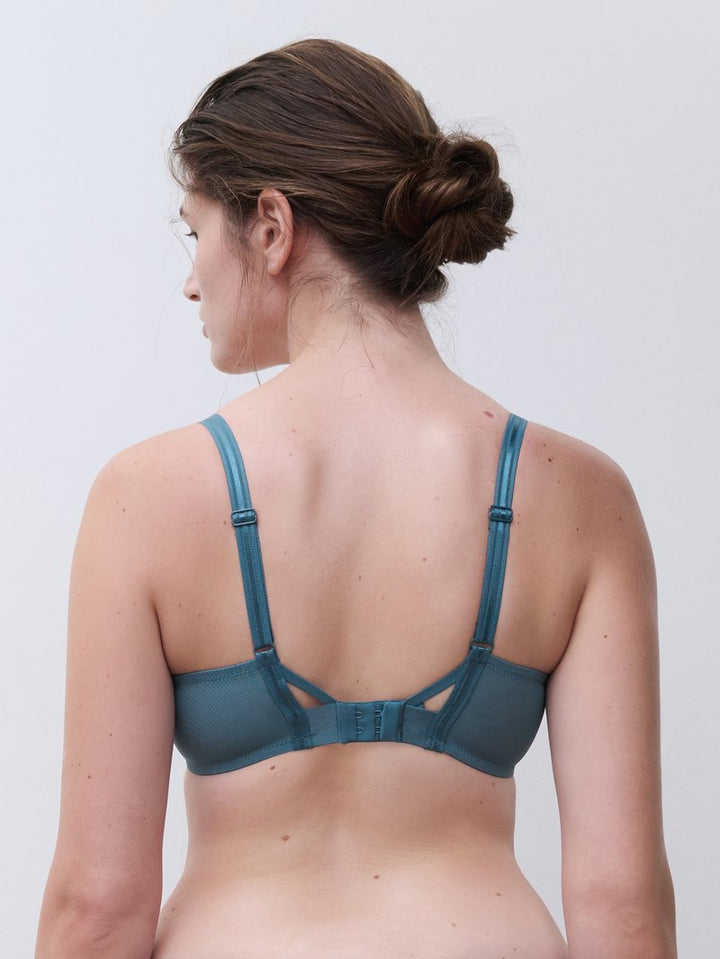 Chantelle - Crush Very Covering Underwired Bra Blue Petrol Gradient