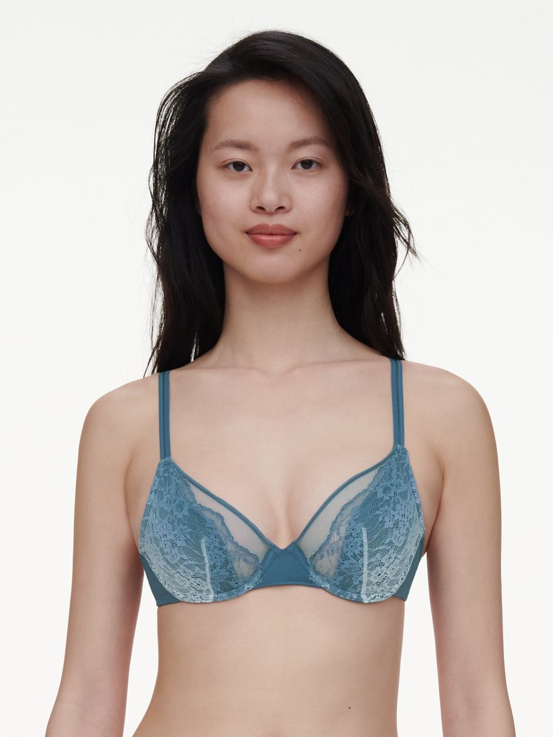 Chantelle - Crush Plunge Spacer Bra Blue Petrol Gradient