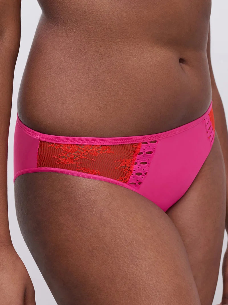 Chantelle - Poison Brief Flame Red / Fuchsia Purple