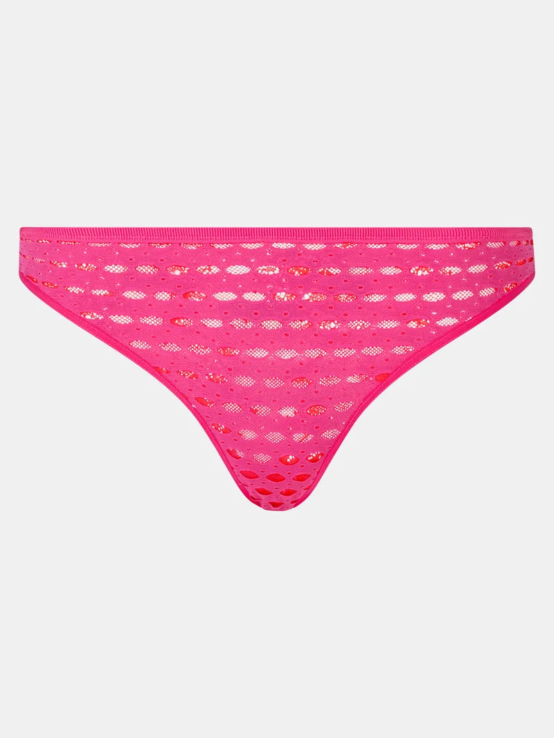 Chantelle - Poison Tanga Flame Red / Fuchsia Purple