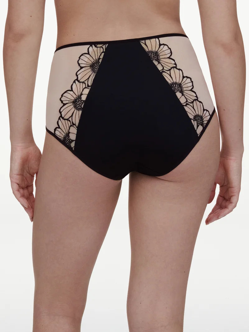 Chantelle - Lush High-Waisted Full Brief Black / Soft Pink