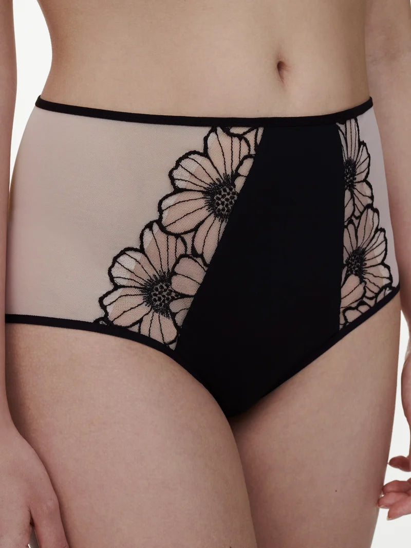 Chantelle - Lush High-Waisted Full Brief Black / Soft Pink