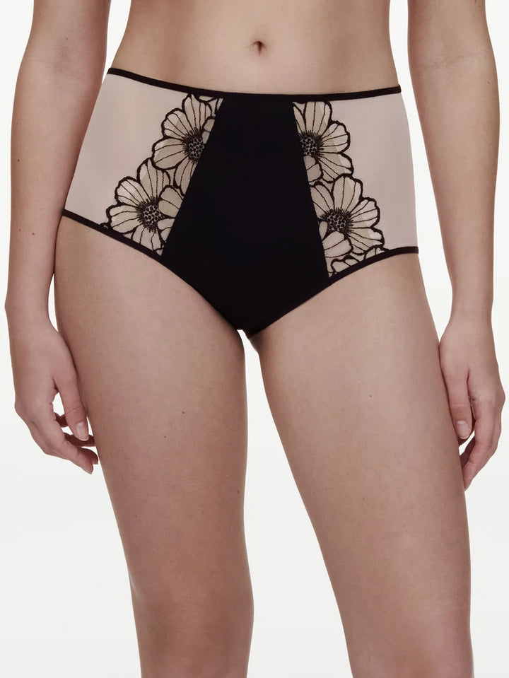 Chantelle - Lush High-Waisted Full Brief Black / Soft Pink