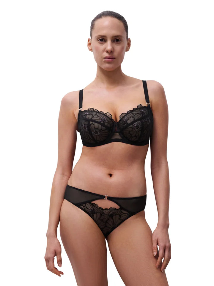 Chantelle - Lush Half-Cup Bra Festive Black