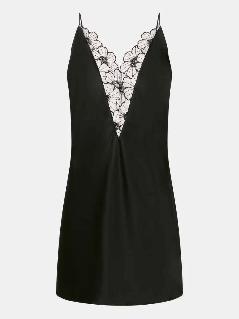 Chantelle - Lush Nightdress Black / Soft Pink