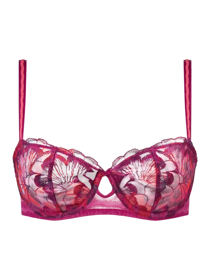 Chantelle - Lily Half-Cup Bra Dark Fushia Multico