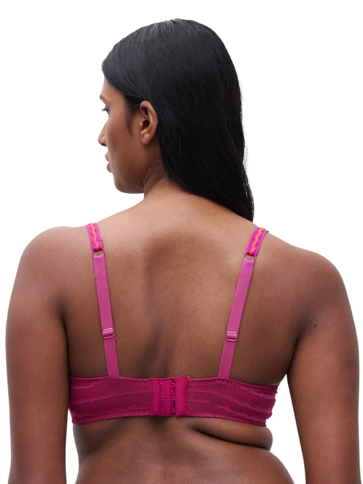 Chantelle - Lily Half-Cup Bra Dark Fushia Multico