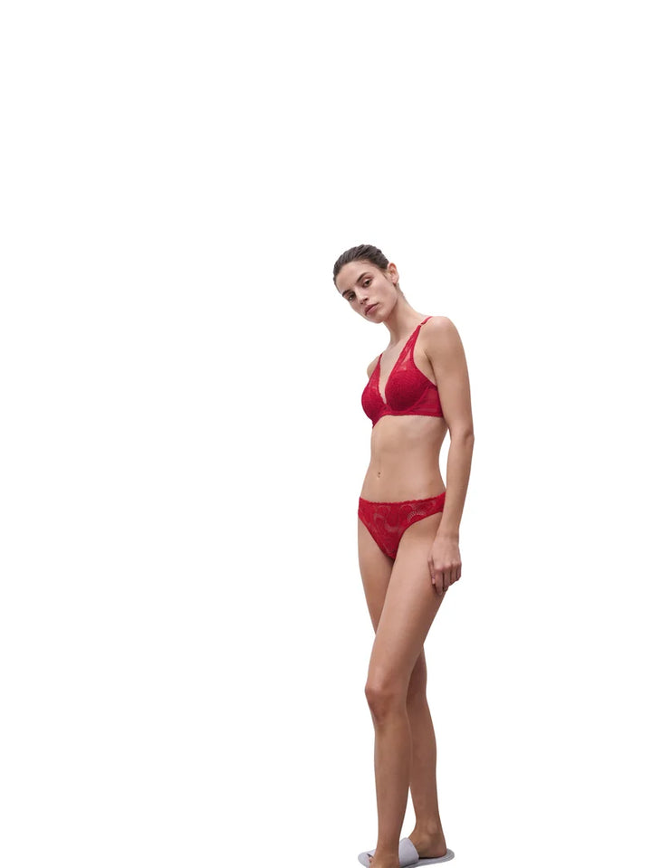 Chantelle - Amor Plunge T-Shirt Bra Scarlet