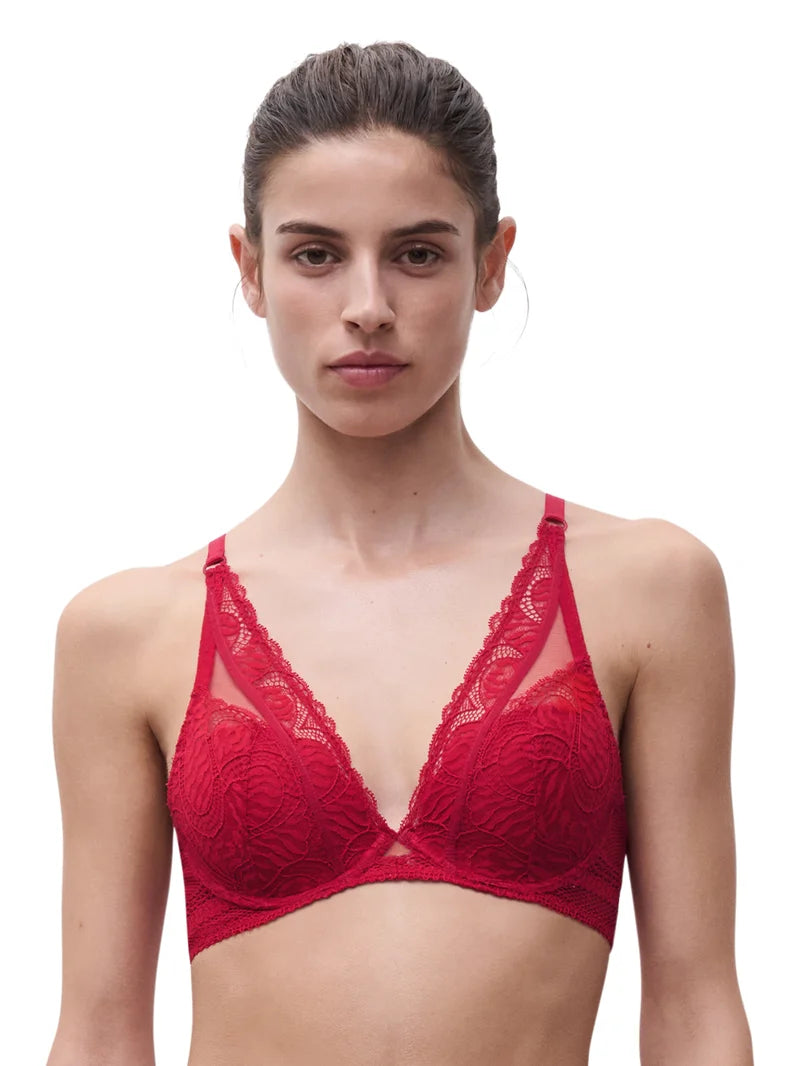Chantelle - Amor Plunge T-Shirt Bra Scarlet