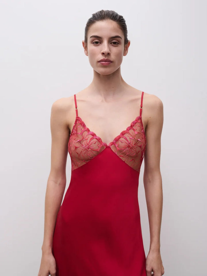 Chantelle - Fleurs Signature Nightdress Candy Apple Shades