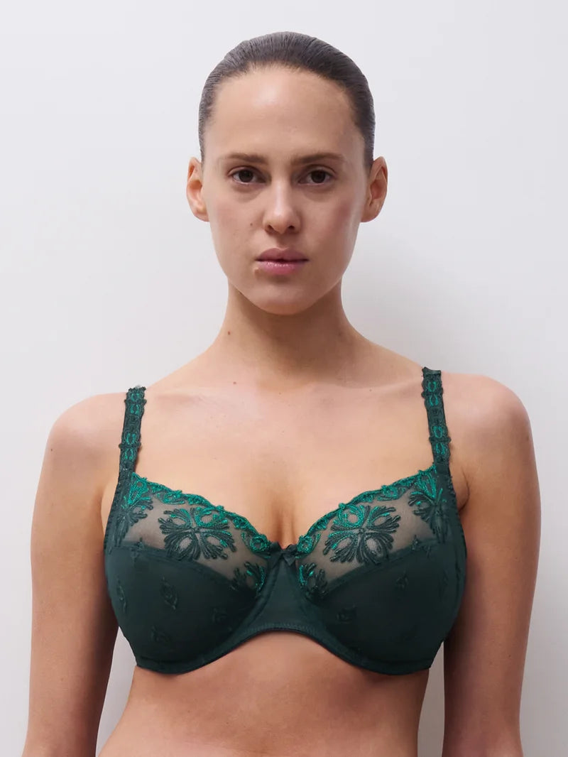 Chantelle - Champs Elysees 3-Part Bra Eden Green Multico