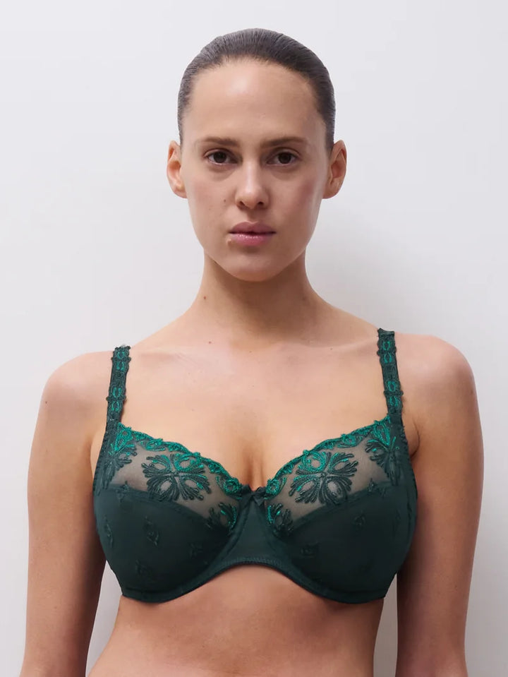 Chantelle - Champs Elysees 3-Part Bra Eden Green Multico
