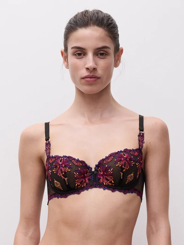 Chantelle - Champs Elysees Balconette Bra Black Jewels