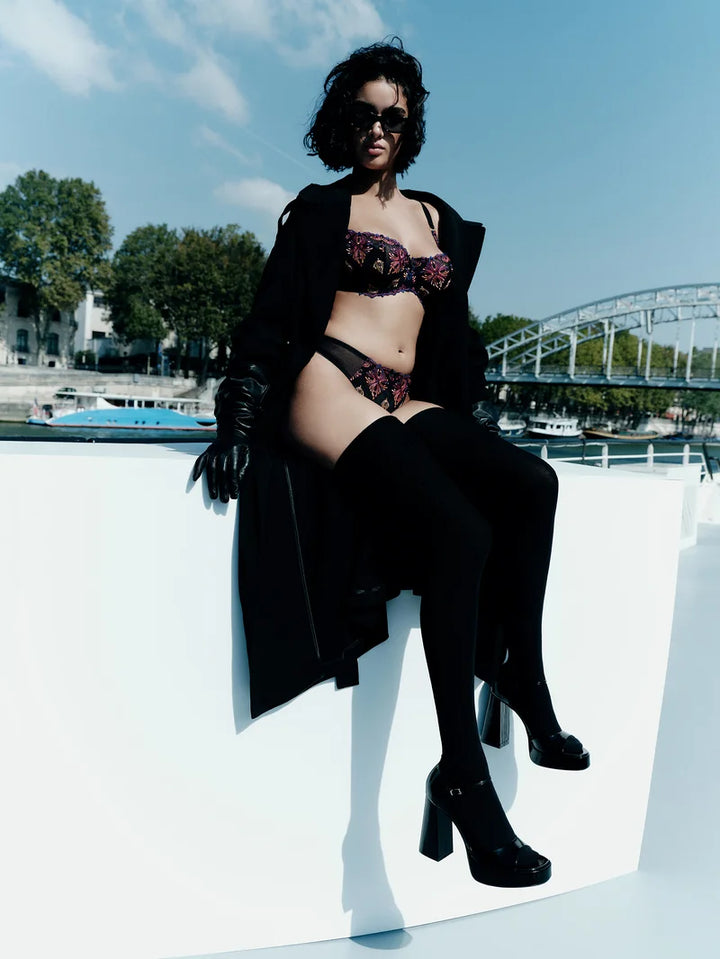 Chantelle - Champs Elysees Balconette Bra Black Jewels